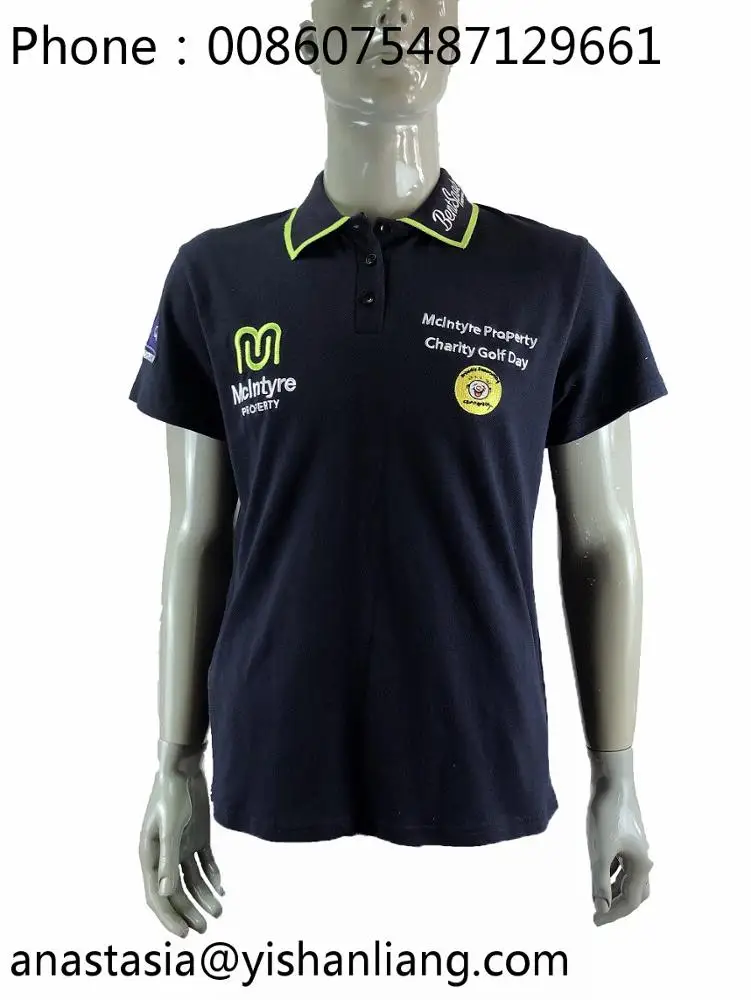 
OEM custom polo shirt workwear uniform 100% polyester men shirt for business 