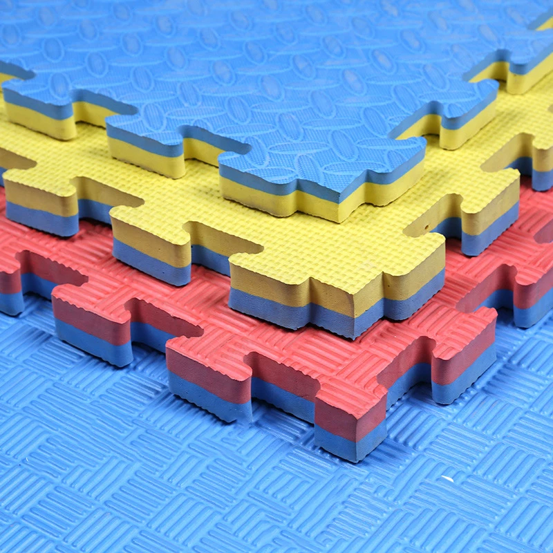 

Hot Selling floor 20MM 80KG/CBM GYM EVA foam tatami mat floor taekwondo puzzle mats