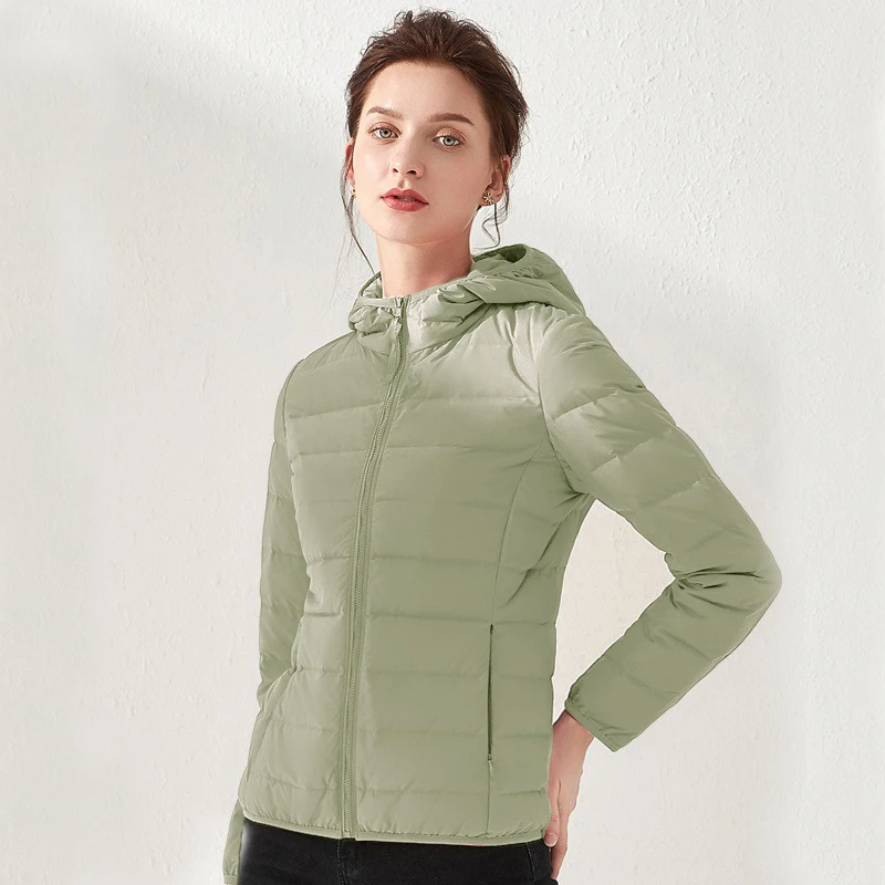 

Outdoor windbreaker insulated warm casual woman hooded winter coat plus size quilt custom puffer jacket down jacket women, Customizable