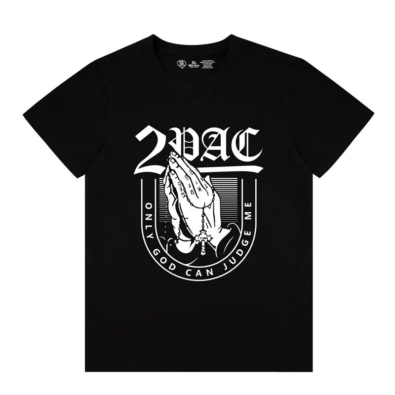 

New Fashion 2pac T- Shirt Men Hip Hop Vintage T Shirt Graphic Printed Casual Short Sleeve Tee, Shown