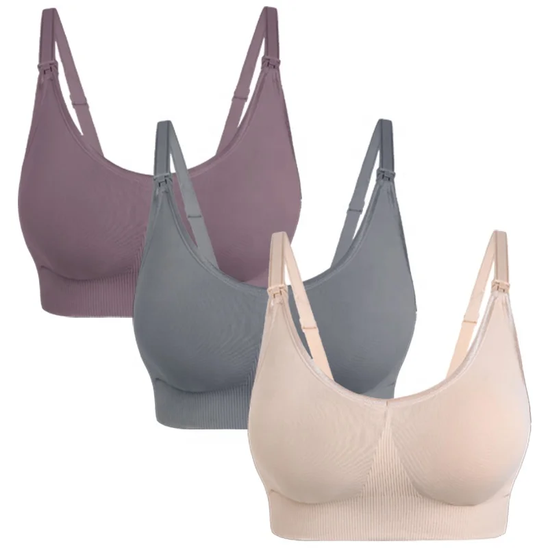 

Seamless Wireless Sujetador De Lactancia Postpartum Maternity Breastfeeding Bra Front Open Nursing Bra For Pregnant Womens