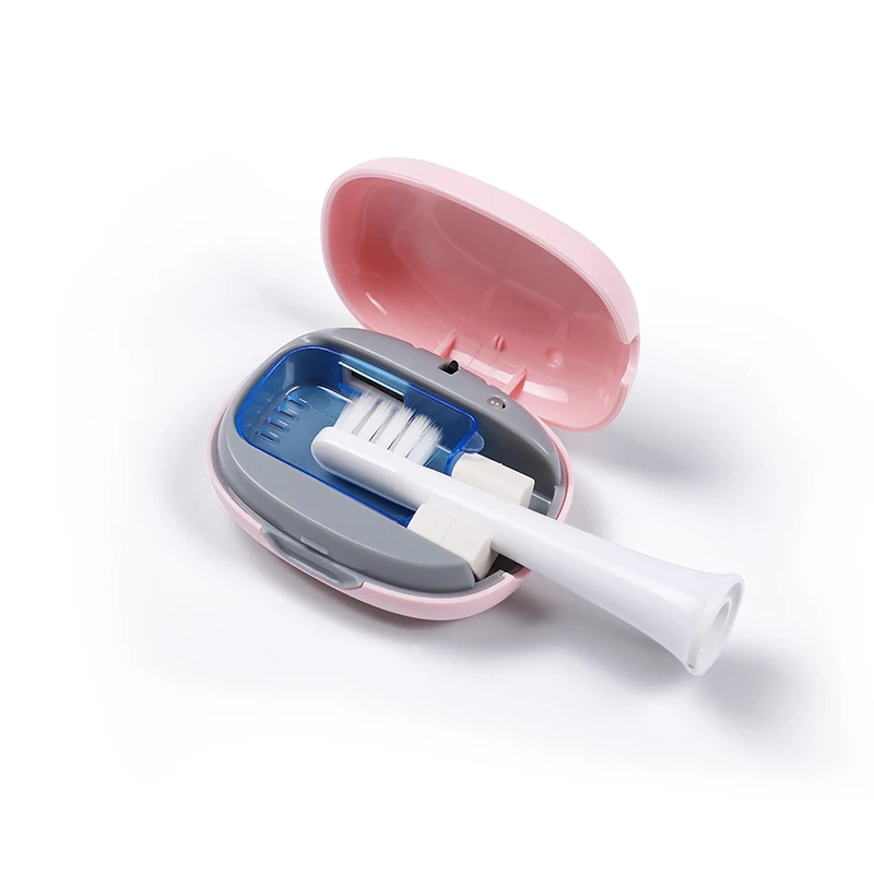

uvc LED light tooth brush steriliser usb rechargeable uv portable sanitizer toothbrush sterilizer, White ,pale blue,pale green ,pink