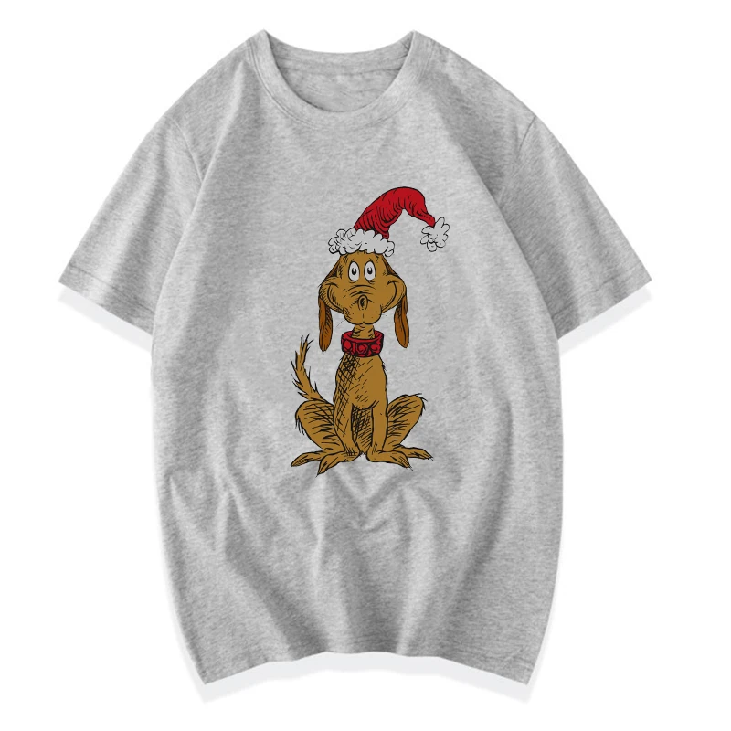 

New Arrival Streetwear Women Classic The Max Santa Hat T-Shirt Women Cute Christmas Chemise Femme