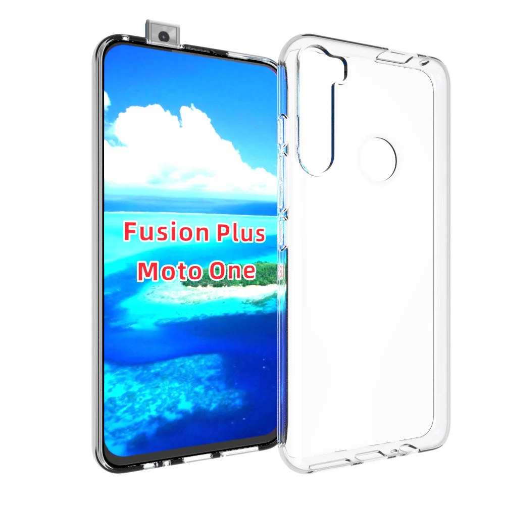 

Case For Motorola One Fusion Plus New Coming Tpu Slim Clear Cellphone Cases, Transparent