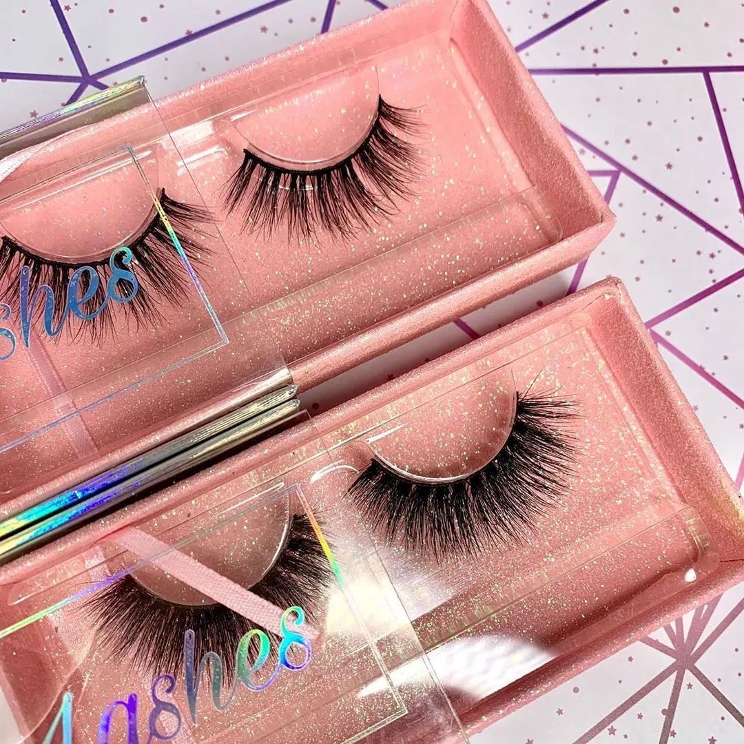 
Customized eyelash Box 100% 3D Real Mink False Eyelashes case private label best Wholesale Vendor 