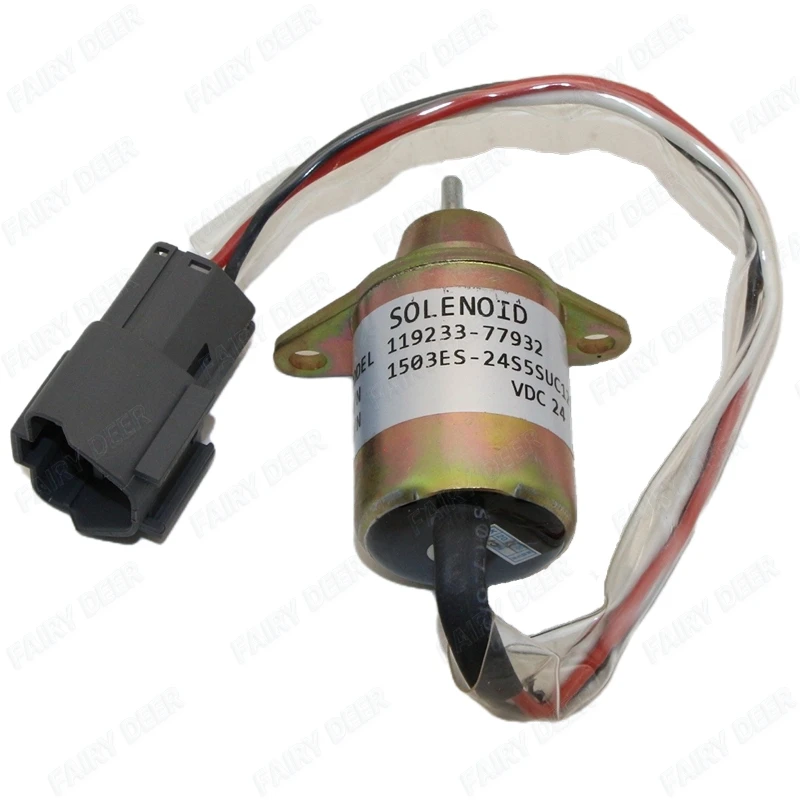 

Excavator Parts 1503ES-12S5SUC12S Engine Solenoid 12V 119233-77932