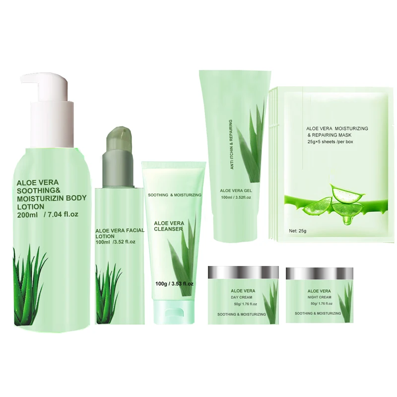 

New designed high quality organic your private label nature aloe vera series skin care product