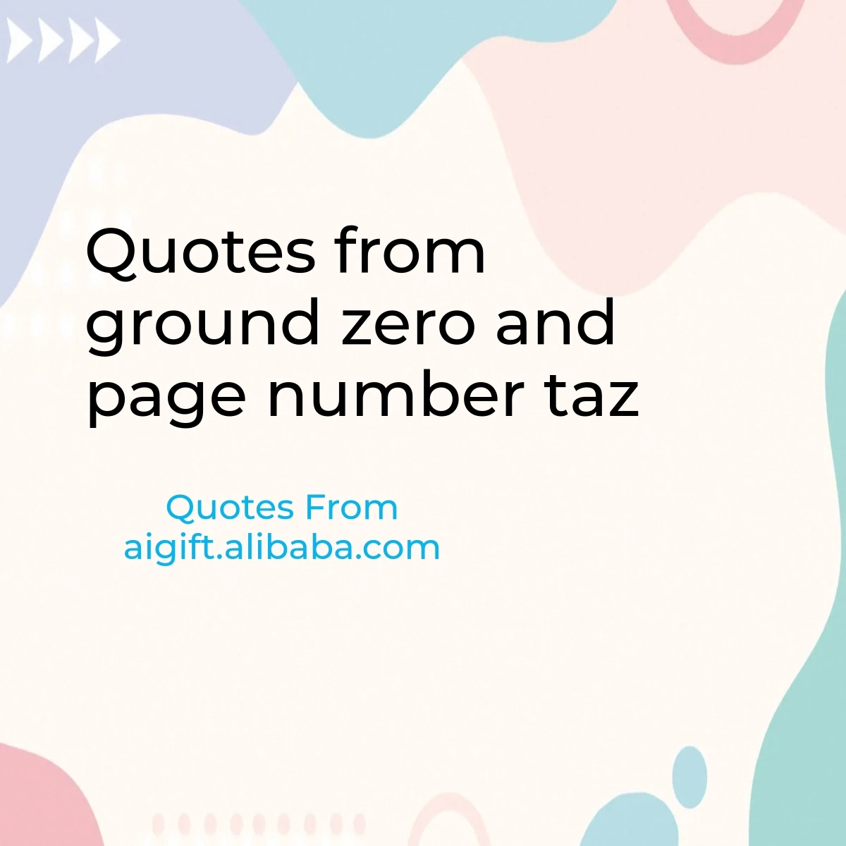 quotes from ground zero and page number taz