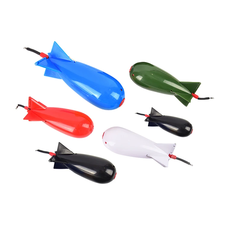 

Selco China wholesale  Fishing Bomb Bait Spomb Carp Rocket Floats Carp Fishing Feeder Tackle, Black,white, red, army green, blue