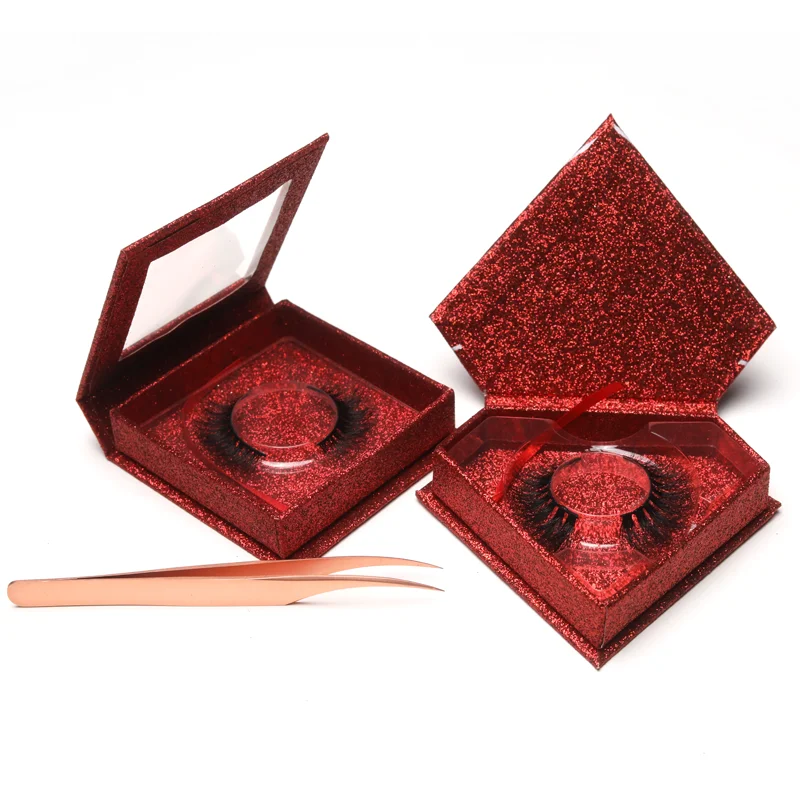 

Good quality custom paper marble eyelash box packaging eyelashes cruelty free 25mm label crown mink 3d lashes