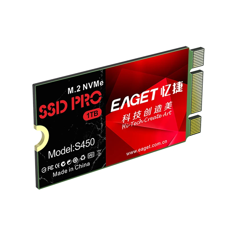 

EAGET S450  Solid State Drives for Laptop Desktop NVMe 2242 mm SSD 128GB/256GB/512GB/1TB Hard Drive HDD