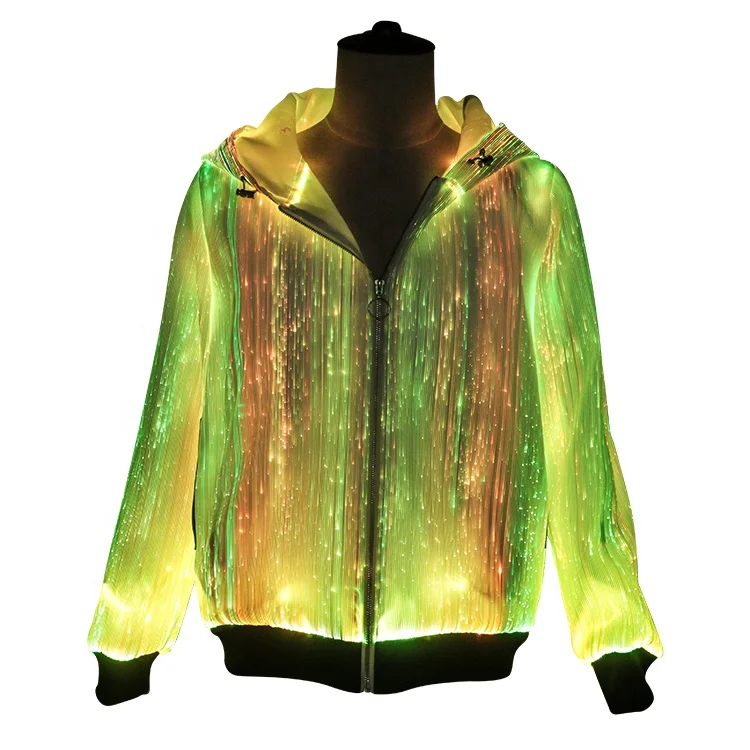 

Dance Show Nightclub Clothes DJ Costumes Christmas Halloween LED Light Luminous Jacket