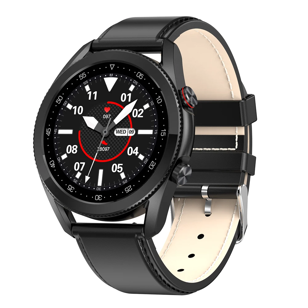 

Fitness Wrist Watch BT Phone Call Android IOS IP68 Waterproof Reloj Smart Watch L19 Heart Rate ECG Blood Oxygen Watch PK L13, Black ,silver