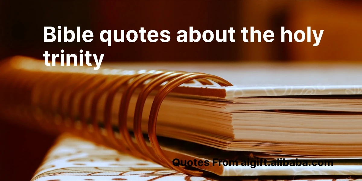 bible quotes about the holy trinity