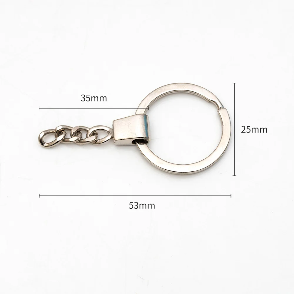 Keychain With 4 Links Keyrings Hang 4 Single Rings Keychains For ...