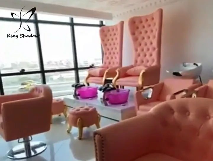 Nails Salon Equipment Luxury Foot Spa Chairs Station Nail Manicure