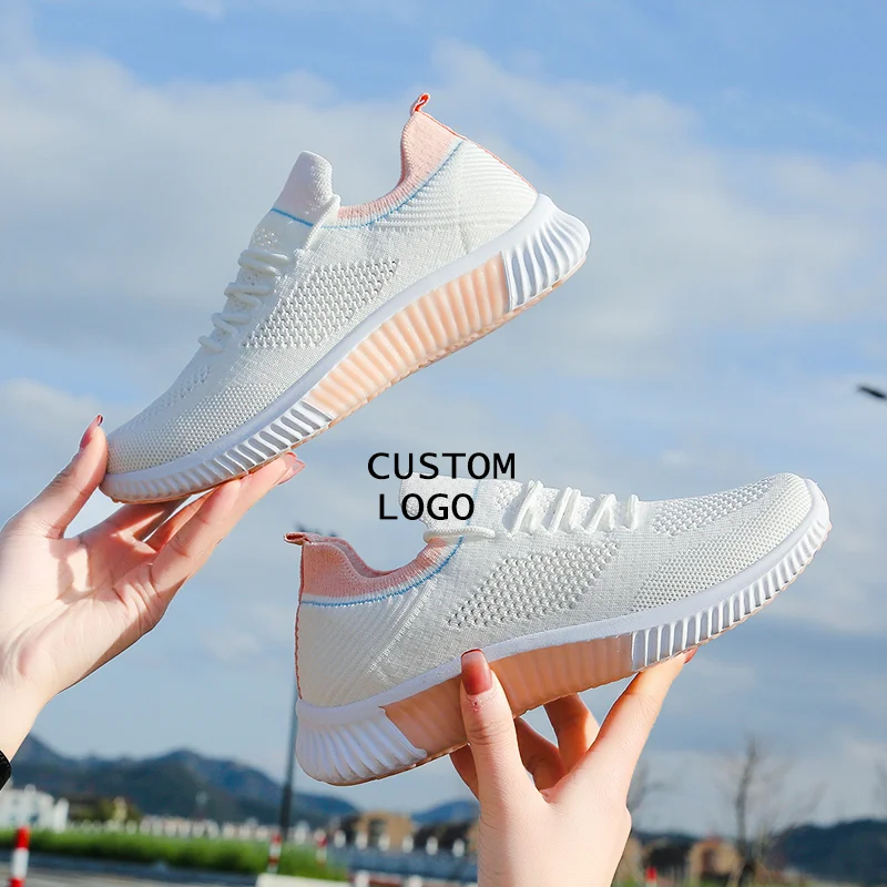 

2021 Woman Vulcanize Shoes Sneakes White Casual Shoes Fashion Sneakers Ladies Slip-On Sock Shoes Summer Trainers Basket Femme