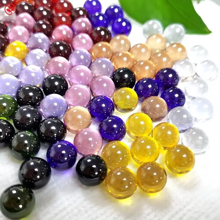 

Redleaf Jewelry cz Ball Synthetic 5A Loose Gemstone Multcolor Zircon Round Beads