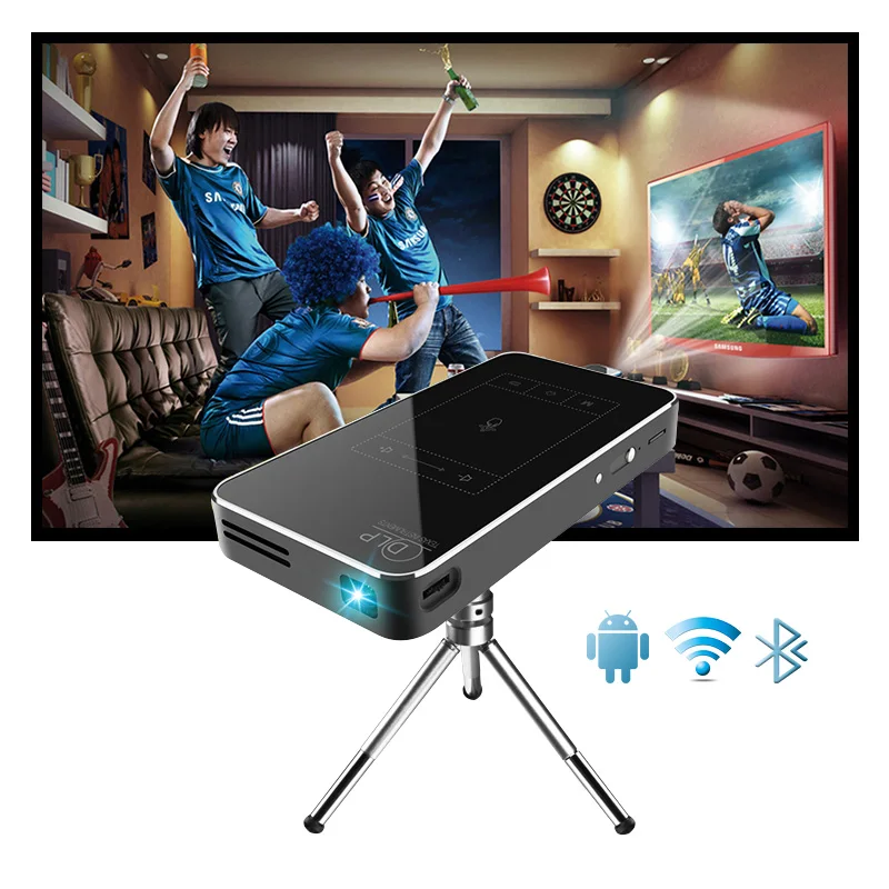 

Xnewfun Smart Touch Original Smart Portable 1080P DLP Mini Home Theater Projector Pico projector