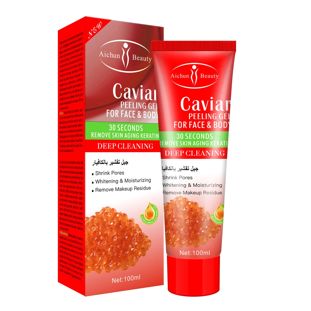 

High Quality Best Skincare Cleansing Exfoliator Bulk Private Label Caviar Body Face Scrub