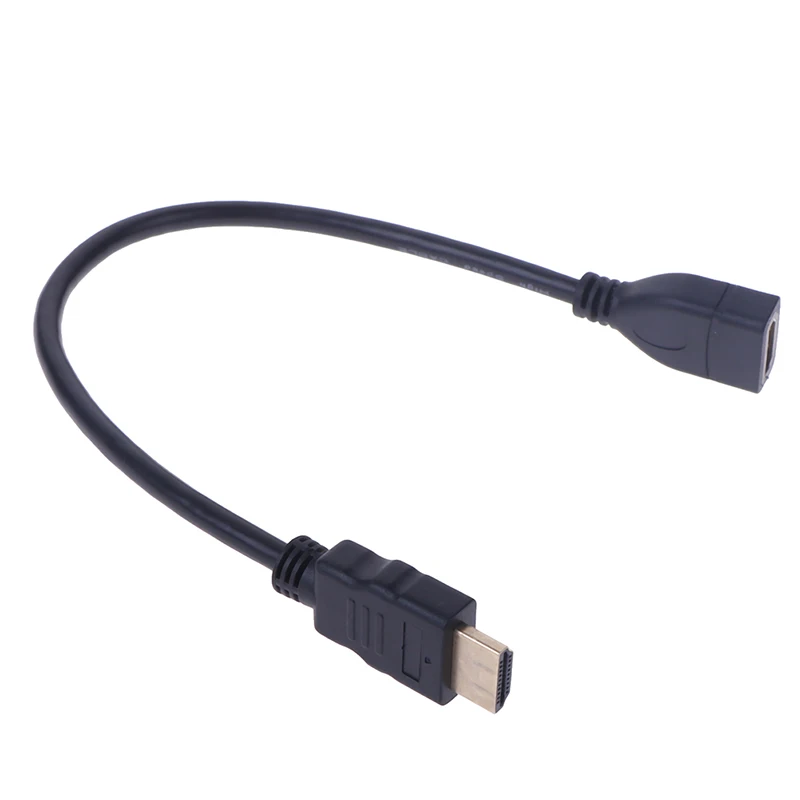 

1Pc 30cm HDMI Male To Female Extension Cable HDMI Protector Extender Cord