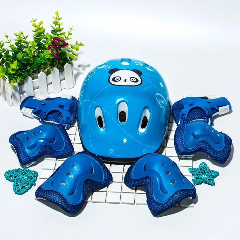 

Kids Adjustable Helmet Toddler Boys Girls sports Protective Gear Set Knee Elbow Wrist Pads for Skateboarding Bicycling Hiking, As picture