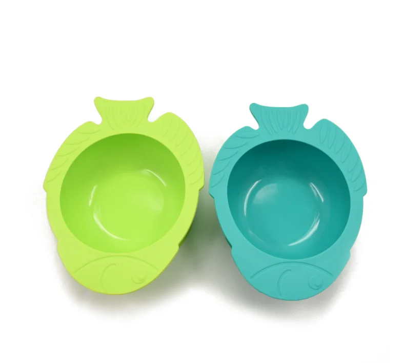 

OEM Customized LOGO BPA Free Tableware Baby Suction Bowl Food Feeding Silicone Kids Opp Bag Packing Support Baby Dinner Everyday