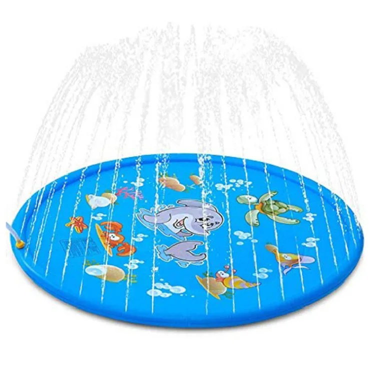 

170cm water play mat toys sprinklers splash pad for kids, Sky blue