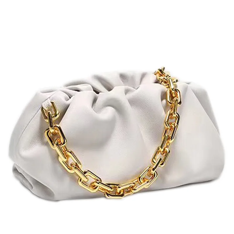 

2020 New Luxury Tote Bag womens handbags and purses leather Women Handbags Irregular Cloud Lady Purses Handbags Metal Chain Bags