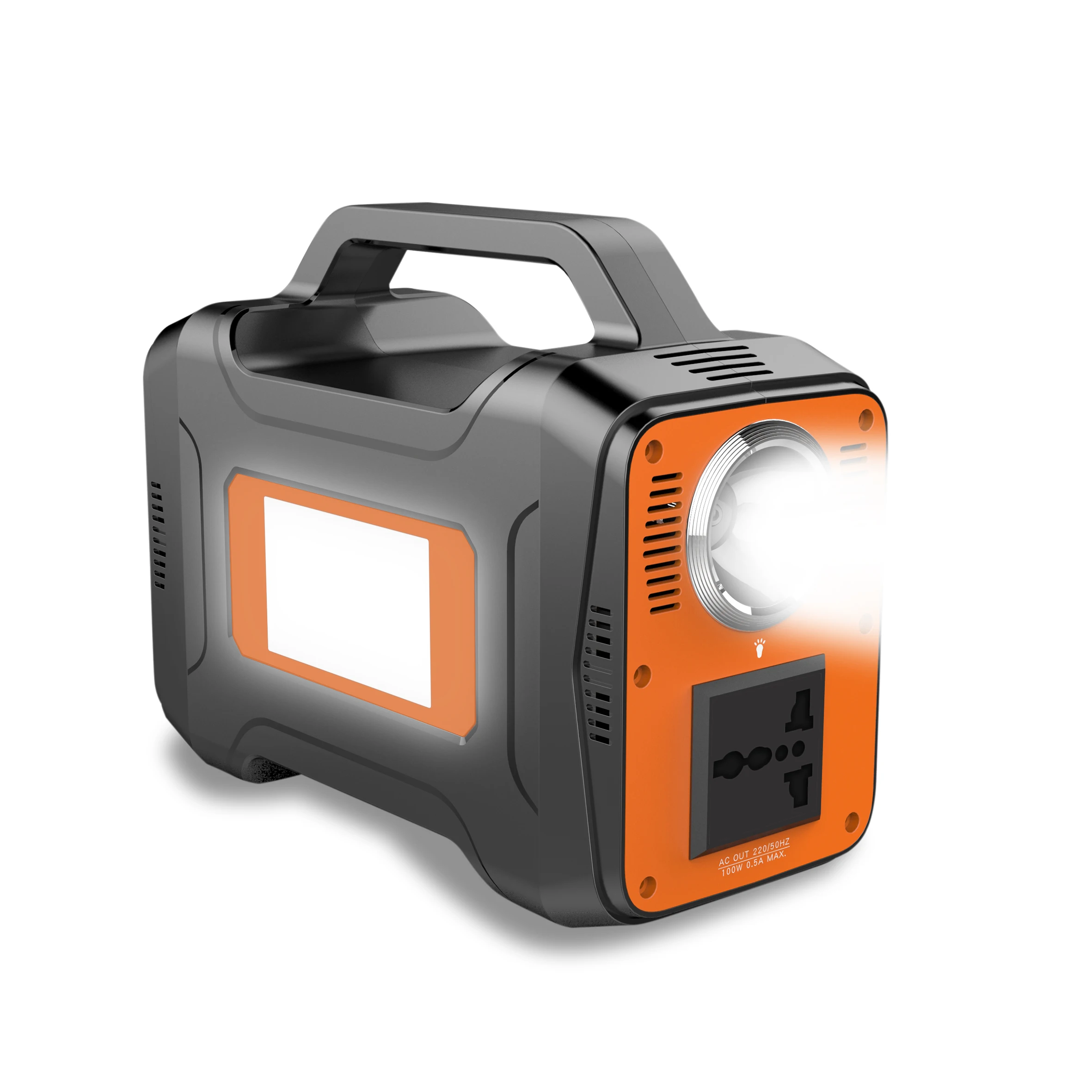 

100W light weight power station camping solar with 5W light PSE certificate