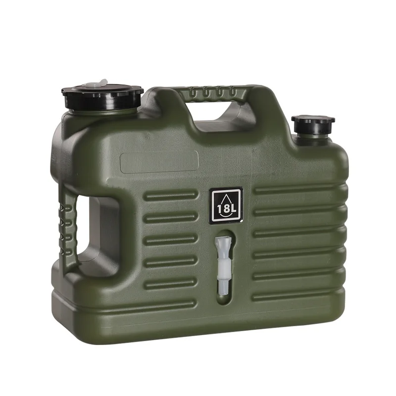 

Outdoor camping food grade large capacity portable water storage tank with faucet emergency water storage bucket