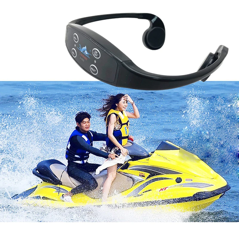 Waterproof Swimming Training Real Time Wireless Communication Bone Conduction Headphone Portable Saltproof Volume Adjustable - ANKUX.COM
