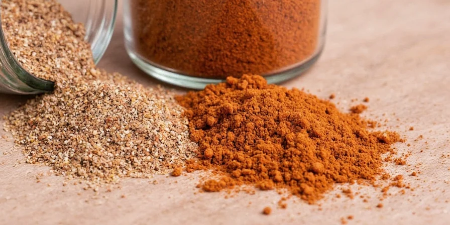 Jars of spices neatly organized
