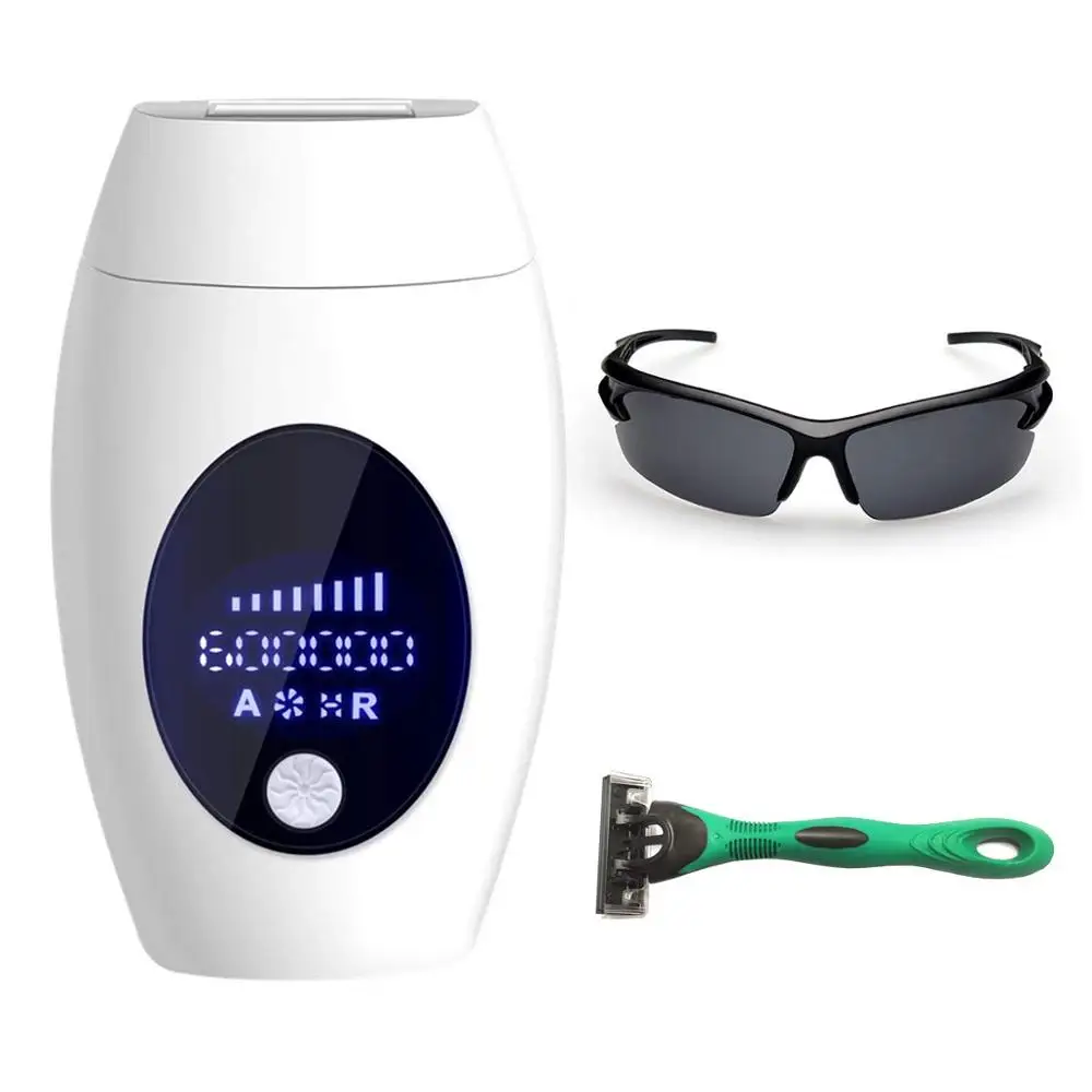 

Women and Men Hair Remover Device 600000 Flashes Facial Body Profesional laser hair removal Use at Home, White