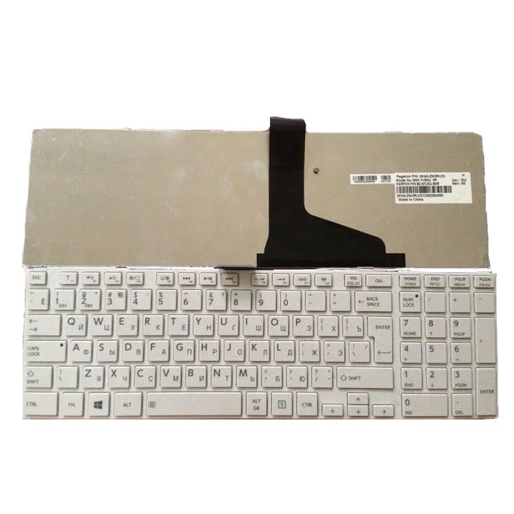 

HK-HHT For Toshiba Satellite L850 L850D L855 white RU laptop Keyboard