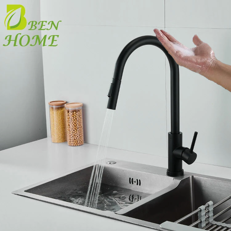 

304 Ss Smart Touch Kitchen Faucet Pull Down Sensor