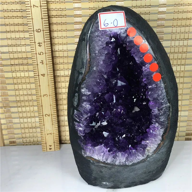 Beautiful Amazing Stones from Uruguay Deep Purple Geode Amethyst Cluster Crystal with Premium Gift Box Polished Amethyst 250 gr to 500 gr