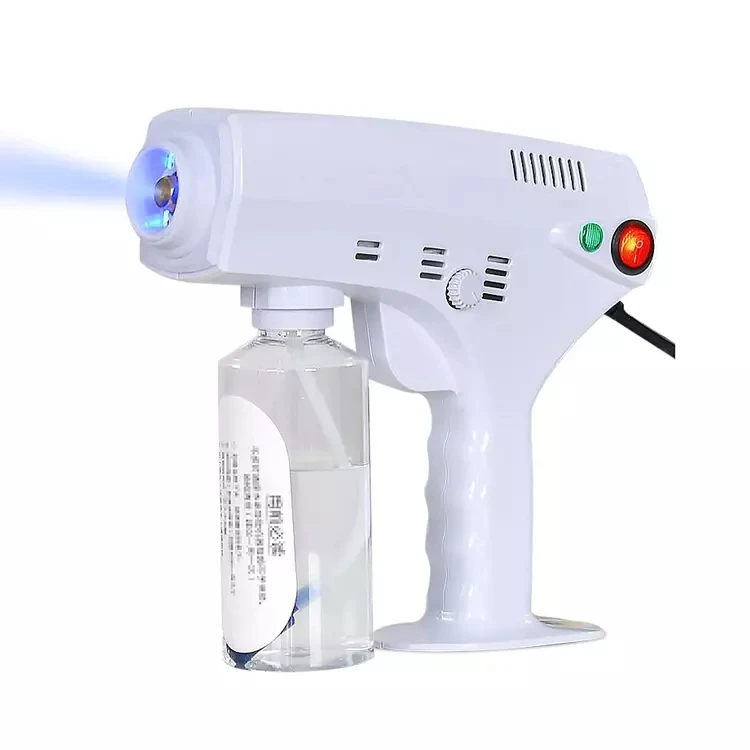 

New Design Portable Cordless Sprayer Blue Ray Sterilization Fog Machine Nano Steam Spray Gun