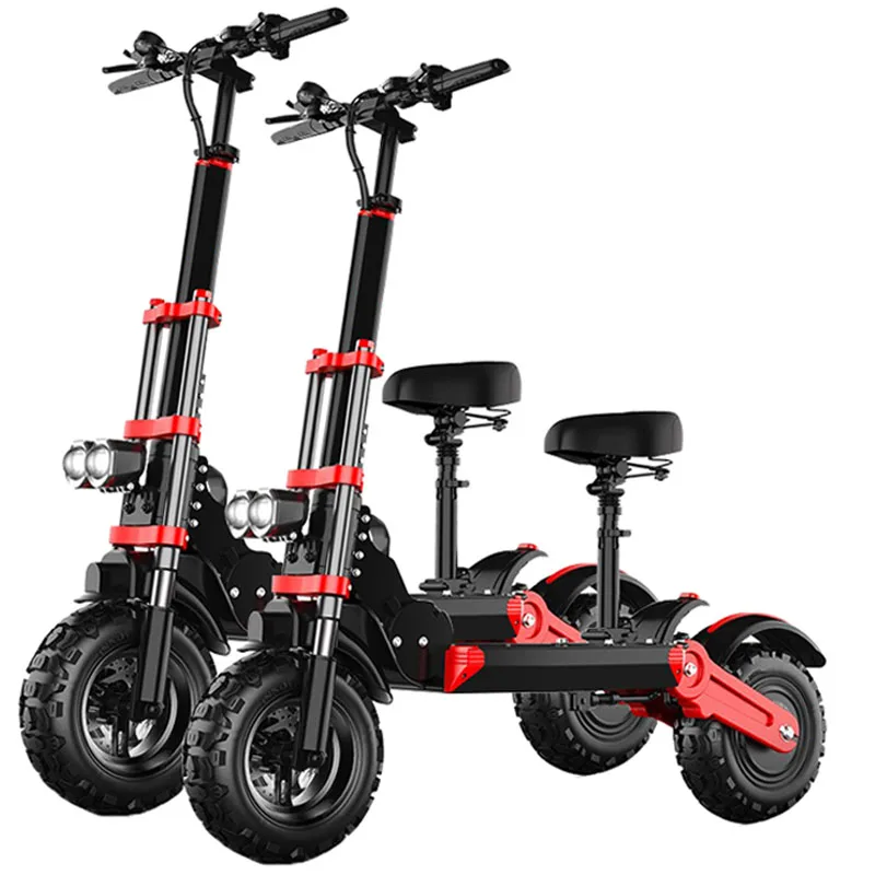

48V 500W 26AH folding adult off road electric scooter with seat