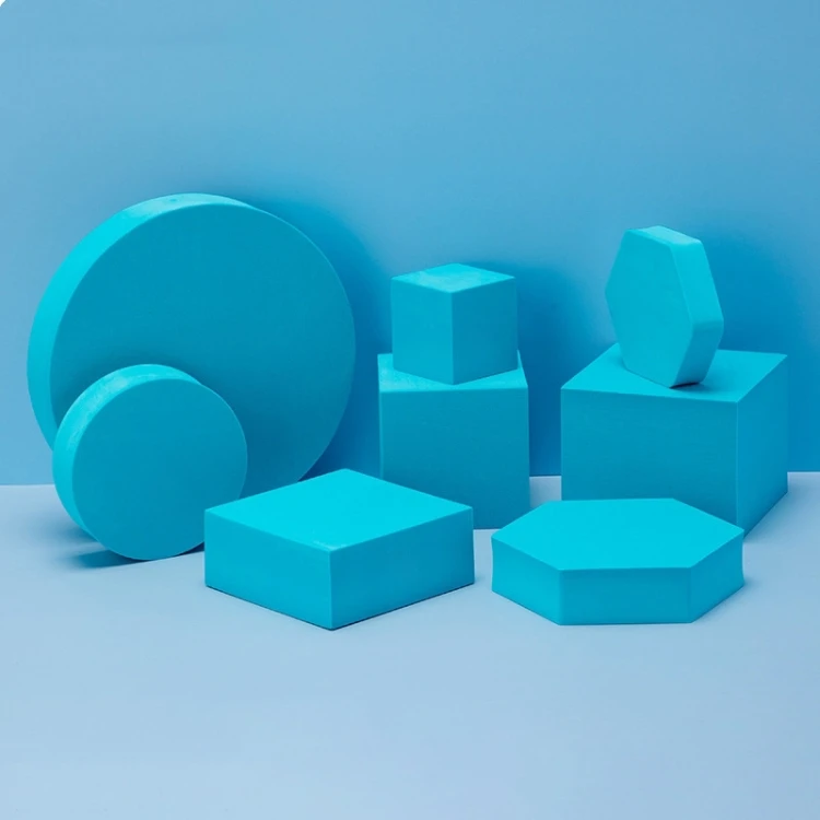 

2022 8 In 1 Different Sizes Geometric Cube Solid Color Photography Photo Background Table Shooting Foam Props