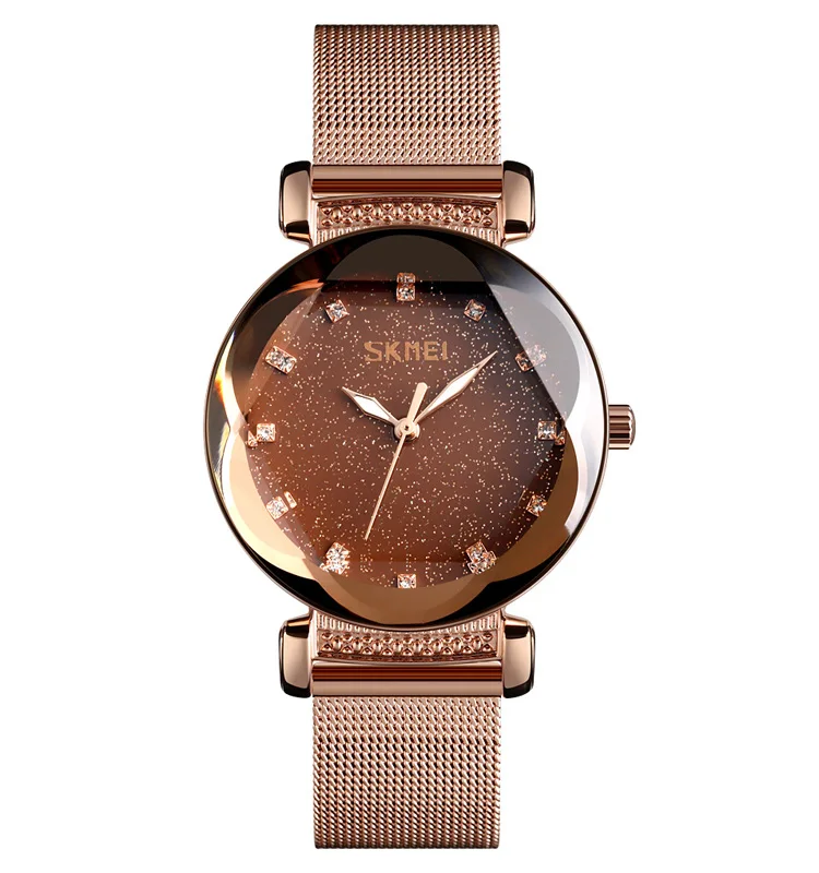 

skmei 9188 modern fancy 2020 meshband designer chain relojes mujer quartz ladies watch