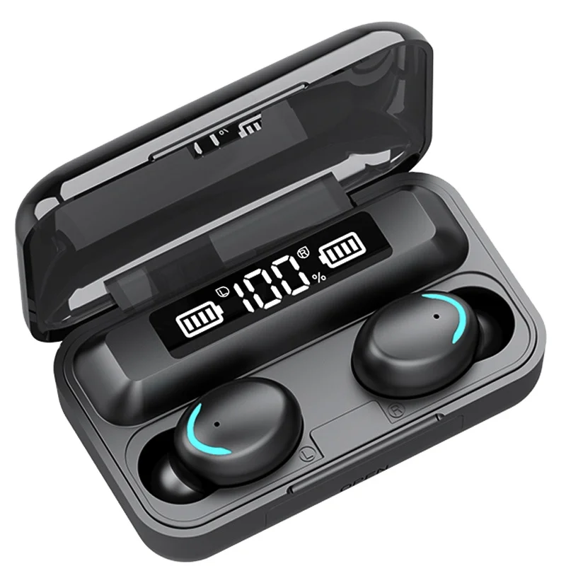 

New Products Headphones Wireless TWS Fones De Earphone Auriculares Inalambrico Earbud Headset with 2000mAh Power Bank