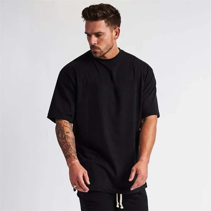 High Quality Casual 100% Cotton t Shirts Men Custom logo Heavyweight Short Sleeve t Shirt Men