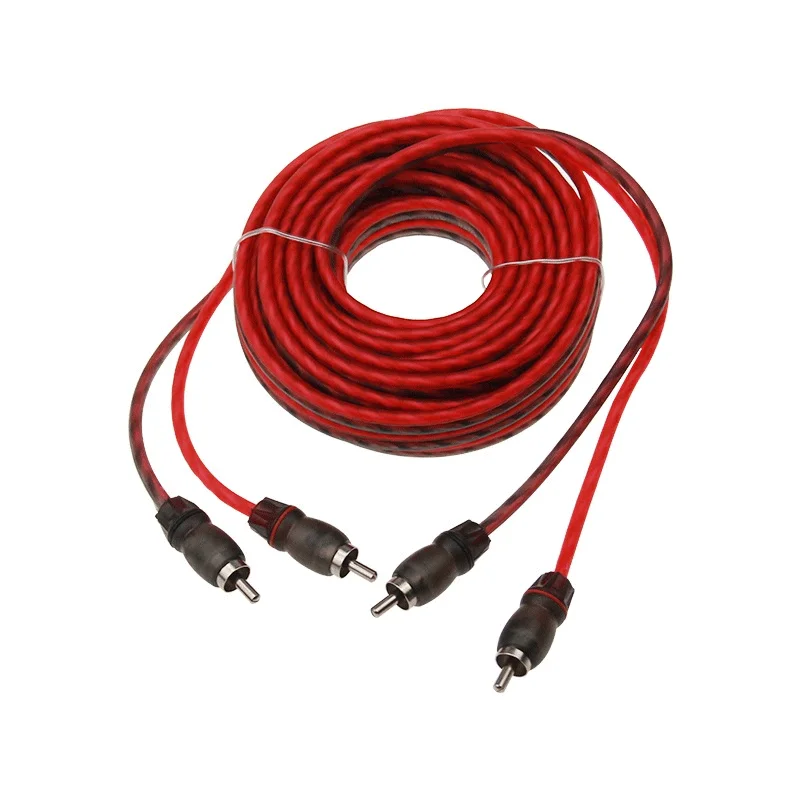 

High quality 2R-2R 3M car Audio RCA cable rca plug for speaker high performance cinch cable chinch cable