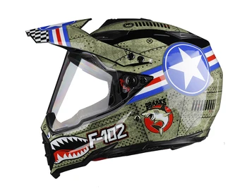 motocross helmet with face shield