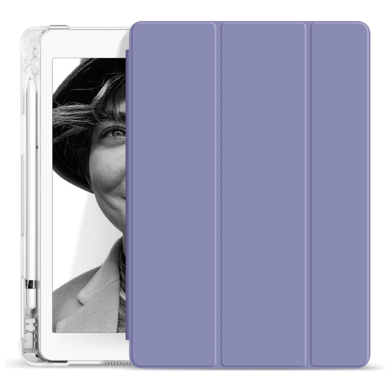 

2019 Transparent pencil holder cover for apple ipad mini5 case