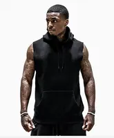 

Custom Mens Sports Running Slim Fit Sleeveless Hoodies