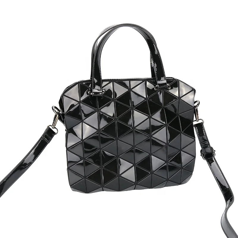 

2021Wholesale fashionGeometric Portable retro diamond briefcase, Deep blue, white, silver, black, brown