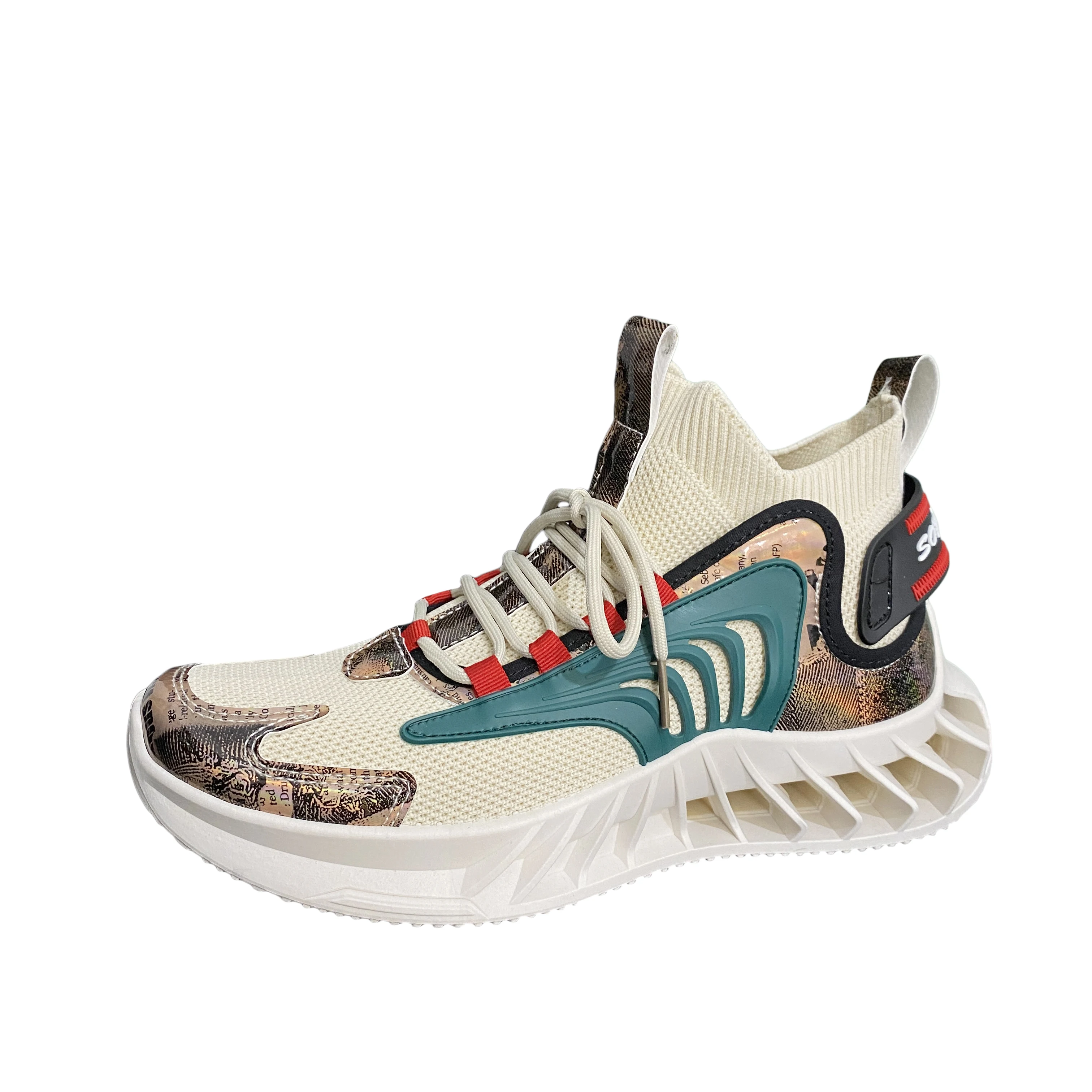

High Quality Men's Basketball Shoes And Knit Sneakers