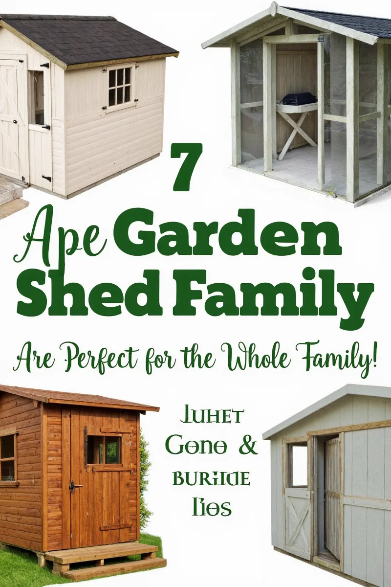 Comparing different garden shed models side by side